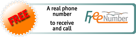 FreeNumber, a free telephone number