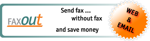 FAXout, send faxes from your mailbox or from the web